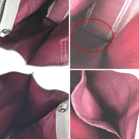  MARC JACOBS マークジェイコブス 2WAYショルダーバッグ 内部キズ有 レザー グレー