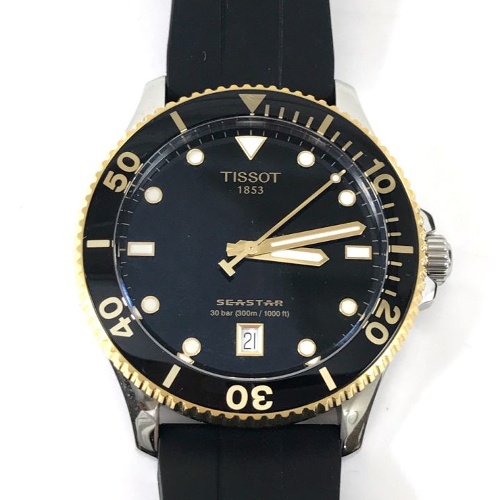 TISSOT ティソ SEASTAR クォーツ腕時計 T120410A - 中古腕時計