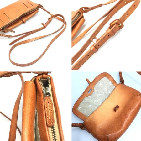  GENTEN ゲンテン レディース ショルダーバッグ レザー ブラウン