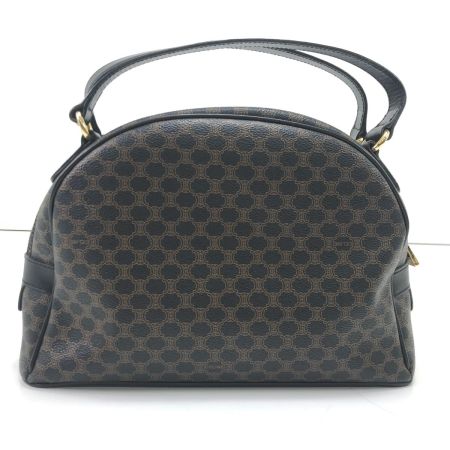  CELINE セリーヌ ハンドバッグ マカダム柄 ハーフムーンハンドバッグ CE00/14 ブラック×ブラウン