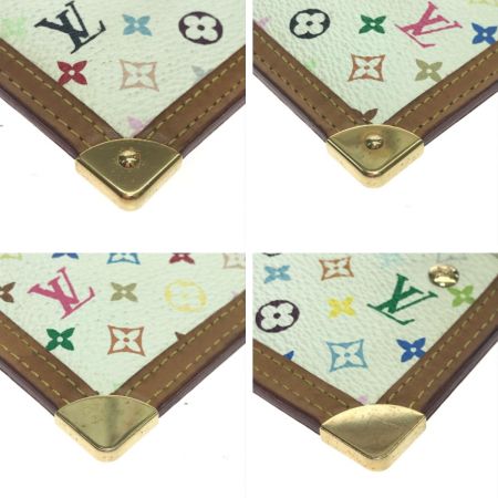  LOUIS VUITTON ルイヴィトン コインケース モノグラム・マルチカラー ポシェット-クレ 本体のみ M92655 ホワイト