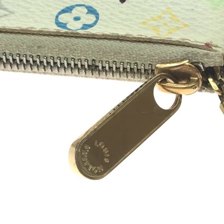  LOUIS VUITTON ルイヴィトン コインケース モノグラム・マルチカラー ポシェット-クレ 本体のみ M92655 ホワイト
