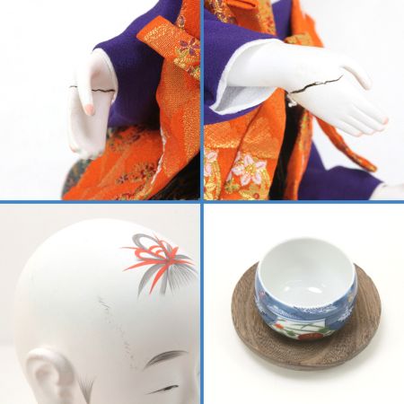  半屋春光 江戸からくり 茶運び人形 半屋春光作 高さ約40cm 解説／取扱説明書 木箱付き 動作確認済み