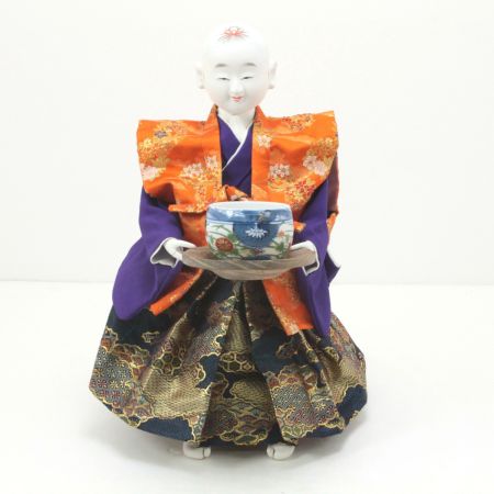  半屋春光 江戸からくり 茶運び人形 半屋春光作 高さ約40cm 解説／取扱説明書 木箱付き 動作確認済み