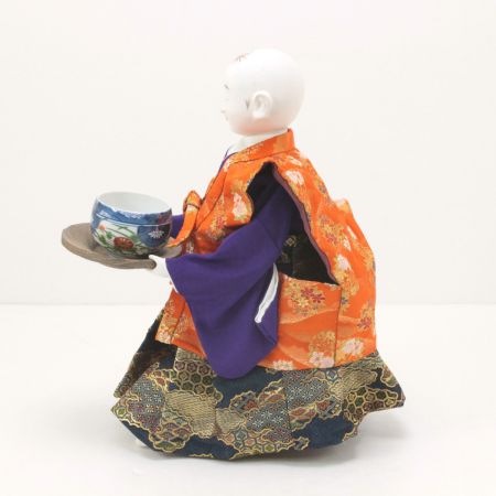  半屋春光 江戸からくり 茶運び人形 半屋春光作 高さ約40cm 解説／取扱説明書 木箱付き 動作確認済み