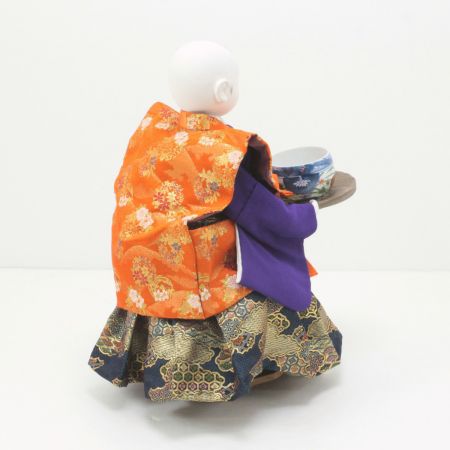  半屋春光 江戸からくり 茶運び人形 半屋春光作 高さ約40cm 解説／取扱説明書 木箱付き 動作確認済み