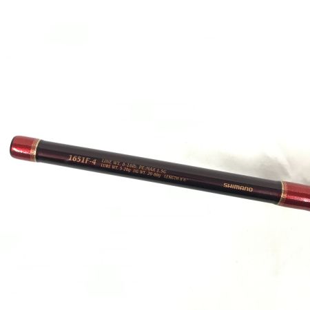  SHIMANO シマノ ワールドシャウラ 1651F-4 傷汚れ有 釣り用品 ロッド ルアーロッド 37220