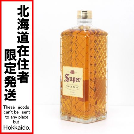 【北海道内限定発送】 SuperNIKKA/ﾆｯｶｳｲｽｷｰ スーパーニッカ スーパーニッカ やわらかブレンド 720ml 40度 角瓶 未開栓