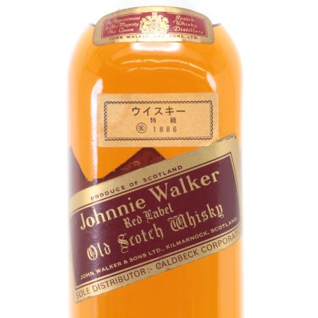  Johnnie Walker ジョニーウォーカー スコッチウイスキー レッドラベル 特級表示 760ml 43度 ギフトBOX付 未開栓