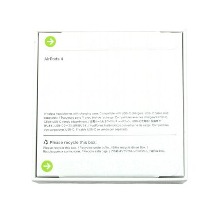  Apple アップル アップル エアーポッズ4 AirPods 4 MXP63J/A（14）