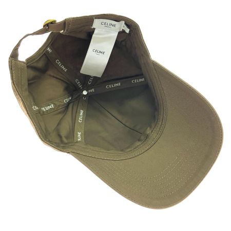  CELINE セリーヌ トリオンフベースボールキャップ Mサイズ ブラウン