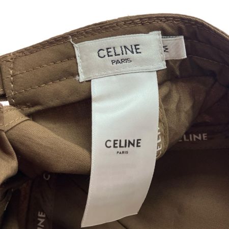  CELINE セリーヌ トリオンフベースボールキャップ Mサイズ ブラウン