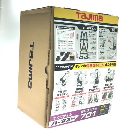  TAJIMA タジマ フルハーネス型安全帯 巻取式ダブルランヤード Mサイズ SEGNES701