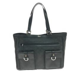 $$ GUCCI グッチ トートバッグ GG アビーライン 268639 ブラック Bランク