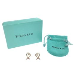 $$ Tiffany & Co. ティファニー ピアス ラビングハート パロマピカソ  シルバー Bランク