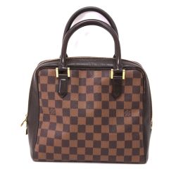 $$ LOUIS VUITTON ルイヴィトン ダミエ ブレラ ハンドバッグ M51150 ブラウン Cランク