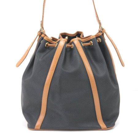  Yves Saint Laurent イブサンローラン ショルダーバッグ 巾着型 オールドタイプ ブラック