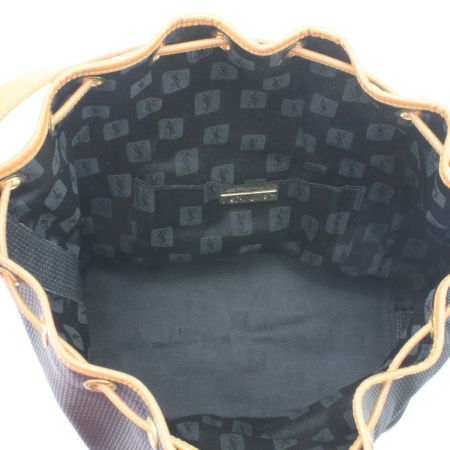  Yves Saint Laurent イブサンローラン ショルダーバッグ 巾着型 オールドタイプ ブラック
