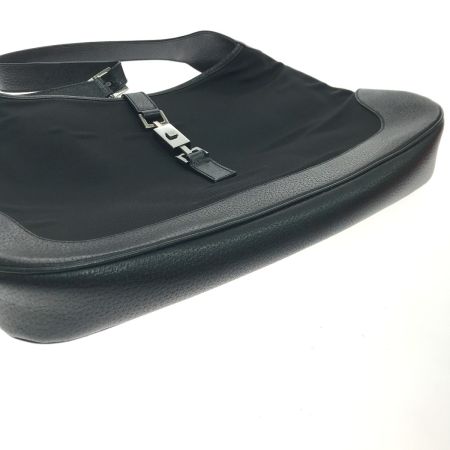  GUCCI グッチ ショルダーバッグ ジャッキー 表面浮き有 0013346 ブラック