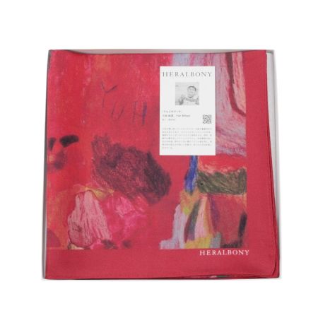  ヘラルボニー ヘラルボニー シルクスカーフ りんごのブーケ 88cm×88cm