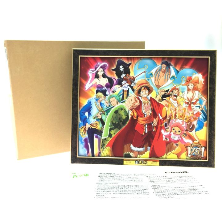 希少　100枚限定　ワンピース　カシオアート　パネル　麦わらの一味　レア デジタル絵画カシオアート ONE PIECE 麦わらの一味15周年記念 100枚