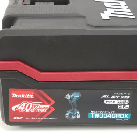  Makita マキタ  充電式インパクトレンチ TW004GRDX 40V バッテリー2個/充電器セット