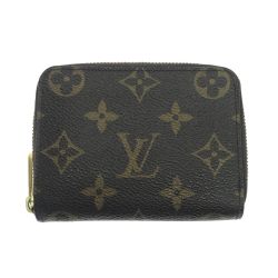 $$ LOUIS VUITTON ルイヴィトン コインケース モノグラム ジッピー・コイン パース M60067 ブラウン Bランク