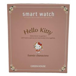 $$ GREEN HOUSE グリーンハウス サンリオ スマートウォッチ ハローキティ GH-SMWL-KT Aランク