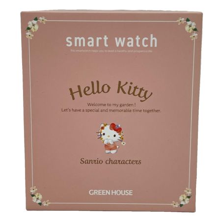  GREEN HOUSE グリーンハウス サンリオ スマートウォッチ ハローキティ GH-SMWL-KT