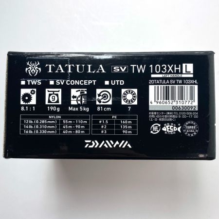  DAIWA ダイワ ベイトリール TATURA SV TW 103XH L
