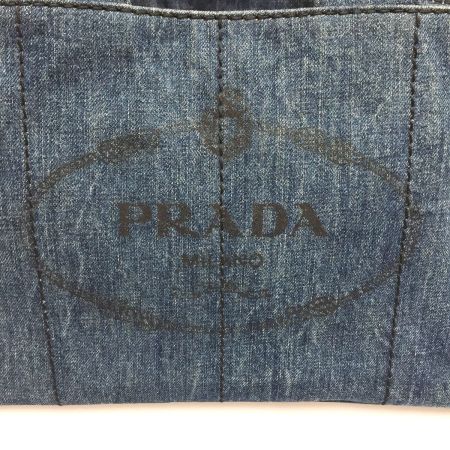  PRADA プラダ ハンドバッグ カナパ ユニセックス デニム B1788B インディゴ