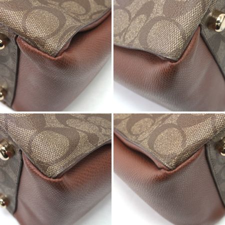  COACH コーチ シグネチャー トートバッグ F34617 ブラウン×カーキ