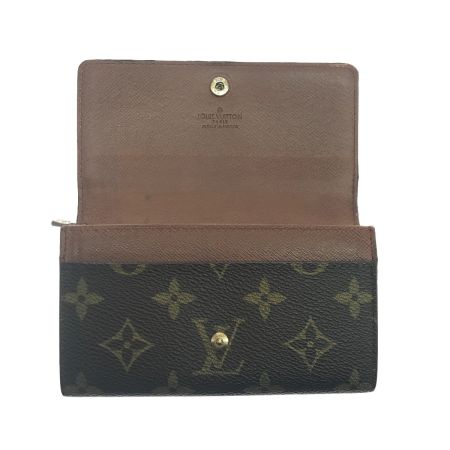  LOUIS VUITTON ルイヴィトン 2つ折り財布 モノグラム ポルトモネジップ M61735 ブラウン