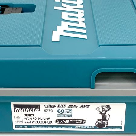  MAKITA マキタ 充電式インパクトレンチ TW300DRGX ブルー 18V 6.0Ah TW300DRGX ブルー