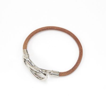  HERMES エルメス ブレスレット アタメレザーブレスレット 約16㎝ ブラウン