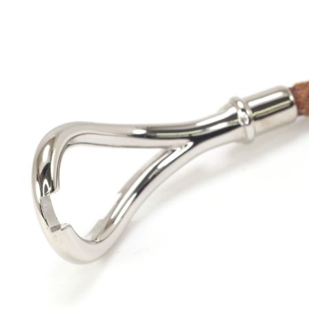  HERMES エルメス ブレスレット アタメレザーブレスレット 約16㎝ ブラウン