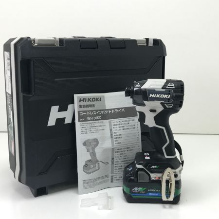  HiKOKI ハイコーキ インパクトドライバ WH36DD ホワイト