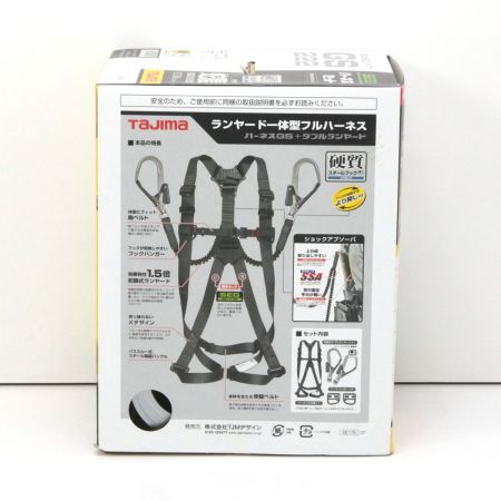  TAJIMA タジマ ランヤード一体型フルハーネス GS222 Ｍサイズ A1GSMJR-WL2BK