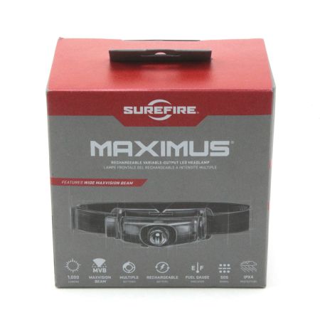  SUREFIRE MAXIMUS マキシマス LEDヘッドライト HS3-A-BK