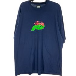 $$ stussy ステューシー オズの魔法使い XLサイズ ネイビー Bランク