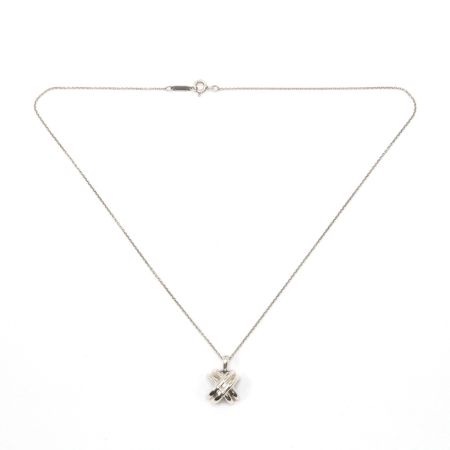  Tiffany & Co. ティファニー ネックレス SV925 41cm シグネチャークロス