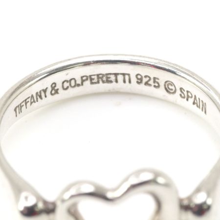  Tiffany & Co. ティファニー リング 指輪 SV 11号 オープンハート エルサペレッティ