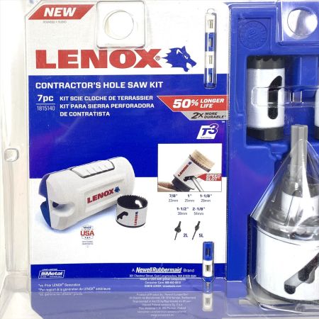  LENOX Tools レノックス  SPEED SLOT バイメタルホールソーキット 7pc 1815140 ケース付7点セット