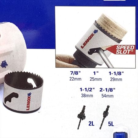  LENOX Tools レノックス  SPEED SLOT バイメタルホールソーキット 7pc 1815140 ケース付7点セット