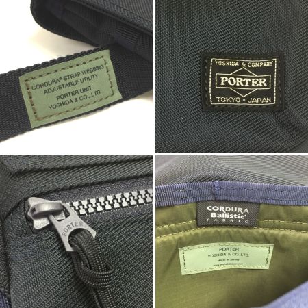  PORTER ポーター ショルダーバッグ PORTER UNIT CORDURA Ballistic ネイビー