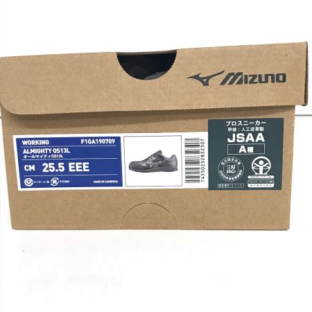  MIZUNO ミズノ 安全靴 プロテクティブスニーカーオールマイティ OS13L 25.5cm EEE F1GA190709 ブラック
