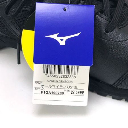  MIZUNO ミズノ 安全靴 プロテクティブスニーカーオールマイティ OS13L 27cm EEE F1GA190709 ブラック