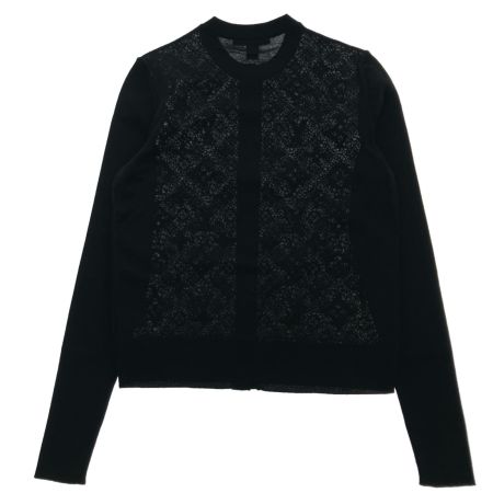 LOUIS VUITTON ルイヴィトン レディース カーディガン XSサイズ ブラック