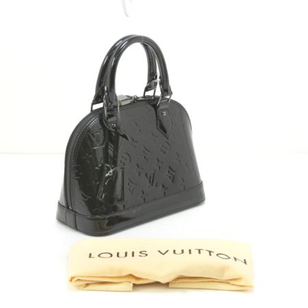  LOUIS VUITTON ルイヴィトン ハンドバッグ ヴェルニ ノワールマニエティック ストラップ付 M90063 ブラック