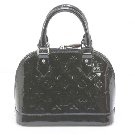  LOUIS VUITTON ルイヴィトン ハンドバッグ ヴェルニ ノワールマニエティック ストラップ付 M90063 ブラック
